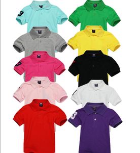 Niños niña Polo camisa verano niños manga corta solapa diseñador camisetas ropa niños bordado Tops bebé ropa infantil