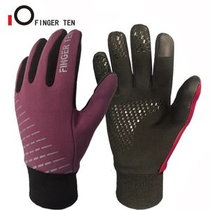 Garçons filles enfants chauds gants d'hiver imperméables du vent de ski de ski de ski thermique thermale full doigt épais drop 231221