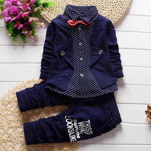 Conjuntos de ropa para niños, chándales para bebés, otoño y primavera, conjunto de tela vaquera de algodón para niños pequeños, ropa para niños recién nacidos, Suits45pu