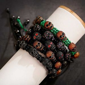 Bracelet chaîne à la mode 2020 Punk crâne Bracelet bijoux Homme luxe mode Zircon bracelets Pulseira Masculina