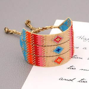 Pulseras Go2boho Wrap Pulsera para mujer Evil Eye Pulsera Boho Étnico Nativo América Joyería Joyería hecha a mano Pulseras de cuentas Miyuki