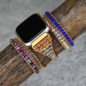 Bracelets bijoux bohème bracelet pour fitbit versa 2 3 bands féminins smart watch bracelet bracelet pour les accessoires de watch de watch versa