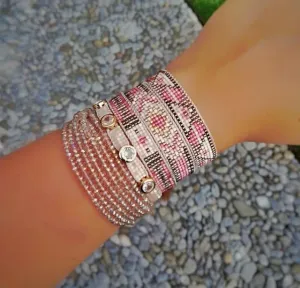 Bracelets jolies perles Miyuki pour femmes, bijoux, vente en gros, mignon, populaire, mode, cadeau, ensemble de bracelets à motifs