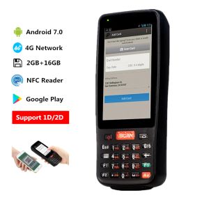Bracets Android Handheld Mobile Pos Terminal Red PDA PDA Scanner RFID Reader WiFi 4G Collecteur de données Bluetooth
