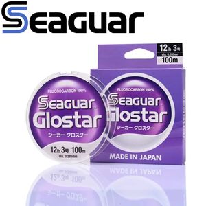 Ligne de tresse SEAGUAR GLOSTAR Ligne de pêche originale 4LB-70LB 100% FLUOROCARBON Lignes de pêche 100M60M 50e anniversaire Produit limité 230421