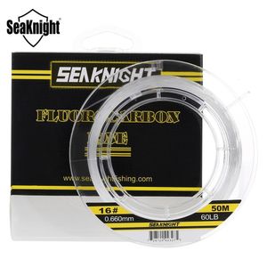 Braid Line SeaKnight 50M 100M 100% Japan Material 3-100LB Fluorocarbon Fishing Lines Carbon Fiber Leader Fly Line Fast Sinking Carp Fishing 230421