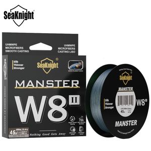 Braid Line SeaKnight W8 II MANSTER Braid Fishing Line 150M 300M 500M 15100LB 8 Strands Multifilament PE Line For Freshwater Saltwater 230511