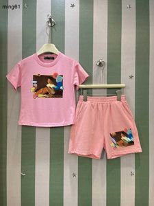 Marque Baby Tracksuits Summer Boys Set Kids Designer Clothes Taille 100-160 cm Photo Print Design T-shirt à manches courtes et shorts 24april
