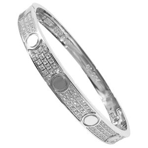 Bracelet de créateur de marque Zhicarter Bracelet étoile Sky avec diamant en acier en titane en diamant trois rangées d'or rose avec logo