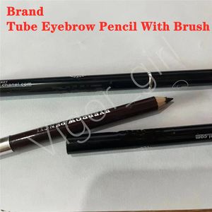 Lápiz de cejas de calidad de tubo de mejora de cejas de marca con cabezal de cepillo Color marrón Envío rápido