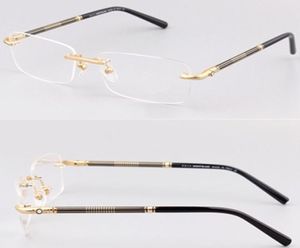 Marca de gafas ópticas para hombres de marca Hombre Marco de anteojos con carcasa para hombres Gold Silver Miopia Eyeglass Designer Spectacle Frames Eyewea3488546