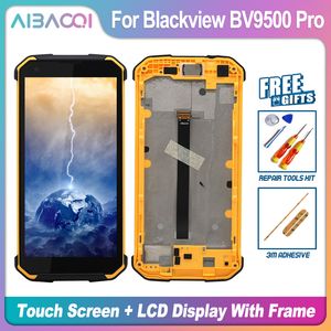 NUEVO 100% para Blackview BV9500 Digitizador de pantalla táctil Visualización LCD LCD Panel táctil Accesorios de vidrio delantero Partes