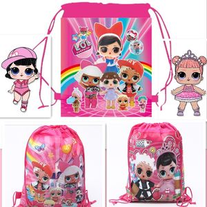 Sacs de rangement de dessin animé flambant neuf, sac à dos à cordon de serrage pour jouets d'enfants, paquet de réception, sac de plage de natation pour filles mignonnes