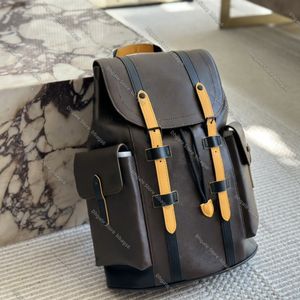 Diseñador Viajes al aire libre Christopher Mochila Hombres Mujeres Bolso de hombro Marca de lujo Satchel Lienzo Bolsas escolares Monederos de cuero de alta calidad