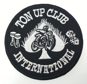 Brand New Ton UP Club International Parche bordado Parche de motocicleta Hierro en ropa Venta al por mayor Aceptable Envío gratis