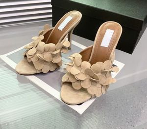 Brand Sandal Designer Chaussures Femmes Sandales à talons hauts VILLE CUIR VIEL
