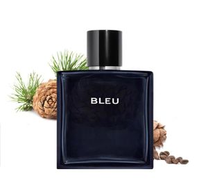Marque top vendre parfum bleu pour hommes 100 ml edt cologne avec longue durée bonne odeur edp haute fragrance festival cadeau9710970