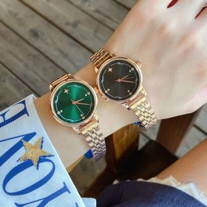Relojes de marca para mujer y niña, hermoso reloj de pulsera de cuarzo con banda de acero y Metal estilo diamante de cristal CHA68298F