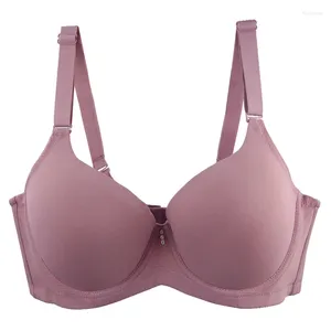 Bras 2024 Sexy para mujeres Europea Americana Ropa interior de gran tamaño Gris Rosa Rojo Beige Negro Mujer Plus Lencería