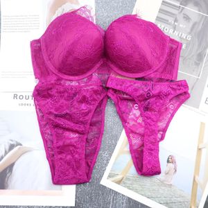 Bras Sets Wholesale 3 Piece Sexy Underwear String Lingerie Set Lace Bra Fashion For Women 2023 231211