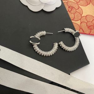 Lettres de cuivre en laiton Designers Stud Premium Marque Boucle d'oreille Designer Girl's Love Boucles d'oreilles de luxe Fashion Channel Bijoux Accessoires cadeaux