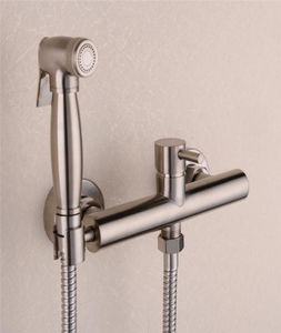 Válvula de mezcladora fría de bidet de níquel de níquel de latón con manguera portátil bidet portátil set de ducha de bidé de bidet1385714