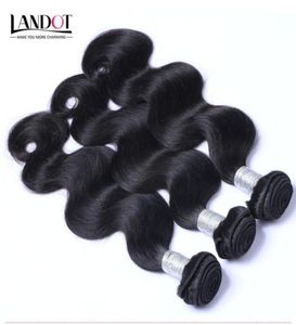 Onda del cuerpo brasileño Cabello virgen Barato Peruano Indio Malasia Camboya Armadura del cabello humano 34 paquetes Natural Negro 1B Cabello Remy 83694130