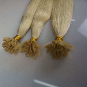 Extension de cheveux brésiliens style droit indien péruvien malaisien U-tip Remy cheveux humains en gros 14 