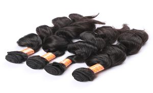 Extensiones de cabello brasileño 4 piezas Estilo suelto y rizado Trama de cabello Color natural Real brasileño peruano indio malasio Remy cabello humano 4313718