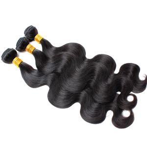 Extensions de cheveux indiens brésiliens tissages de cheveux de vague de corps 1234 pouces 4 5 6 pièces couleur naturelle tissage de cheveux humains bellahair