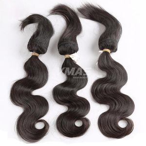 Tresses brésiliennes Virgin Body Wave dans les tissages faisceaux de cheveux humains extensions en gros