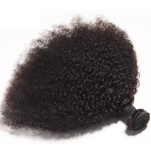 El cabello humano virgen brasileño Afro Kinky Curly Sin procesar Remy Hair teje tramas dobles 100 g / paquete 1 paquete / lote Se puede teñir blanqueado Fedex
