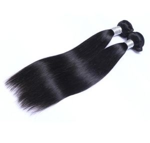 Brésilien Virgin Human Heuving Straight Not Tropshed Remy Hair Weaves Double Wafts 100 Gbundle 2Bundlelot peut être teint blanchi5606288