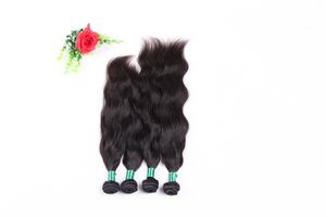 Armure de cheveux humains vierges brésiliens vague naturelle cheveux remy 50g une pièce 6 pièces un lot gratuit