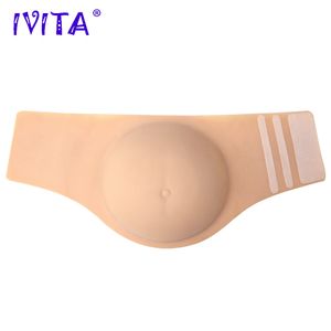 IVITA Forme mammaire originale en silicone artificiel faux ventre de grossesse ventre en silicone réaliste pour crossdresser transexuelle ventre cosplay 230626
