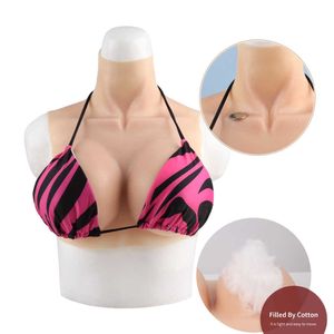 Forma de mama Tgirl Pechos de silicona Drag Queen Disfraz para Crossdresser Sissy Sexy Fake Boobs Transgénero Transexual Pezones enormes Forma de silicona W0417