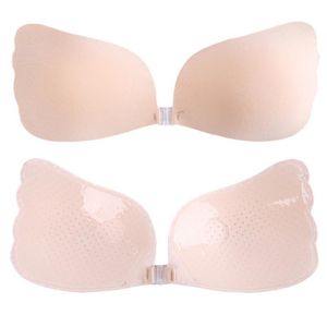 Breast Pad Sexy Women Invisible Push Up Bra Self-Adhesive Silicone Bust Front Closure Sticky Bra Seamless Backless Strapless Bra Bralette 230818