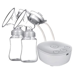 Breastpumps Double Electric Hands Free for Breastfeeding Low Noise Anti Backflow Comfort Milk Collector BPA free 230727