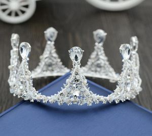 Bijoux de mariée Accessoires de robe de mariée air Europe et États-Unis perles de couronne perles couvre-chef faits à la main nouveau style4812237