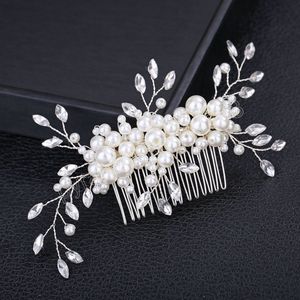 Mariée perle cheveux peigne strass filles diadèmes chapeaux mode alliage épingle à cheveux pince pour femmes mariage cheveux bijoux accessoires