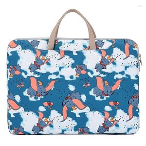 Porte-documents 15 pouces motif de dessin animé imprimé sac d'ordinateur portable pour unisexe étui de protection étanche décontracté voyage ordinateur portable sac à main porte-documents