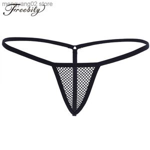 Slips Culottes Sexy Mesh Thongs et G Strings Transparent Sheer Mini Micro Bikini Culotte Tanga T Back Low Rise Femmes Lingerie Érotique Sous-Vêtements T23601