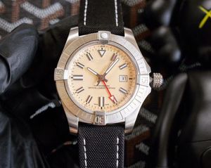 Briet montre pour hommes montre-bracelet mécanique entièrement automatique 43mm chronomètre montre pour hommes bracelet en caoutchouc 316L boîtier en acier de précision montre de haute qualité
