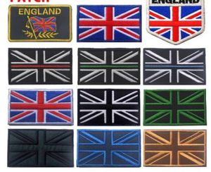 Parches bordados de la bandera británica Parche de la bandera nacional del Reino Unido Insignia táctica militar Banderas de Union Jack Brazalete PATCH1573232