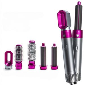 British Pild Five in One Hot Blower Electric Peigl Ion négatif Hair Straight Brush Air Céramique Curling Fer Rotation des cheveux Dissereurs D 7 Curlg Rotatg Eners