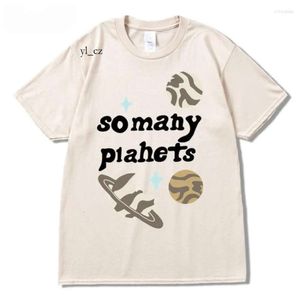 Camisetas Broken Planet para hombre, camiseta con muchos planetas en el mercado break planet, ropa de calle Harajuku de talla grande, camisetas holgadas de algodón de manga corta para verano 4402