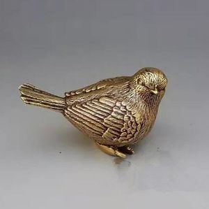 Bronze Artisanat Décoration de La Maison Cadeaux Antiquités Collection Divers Maison Finch Oiseaux Petit Moineau Décoration En Gros