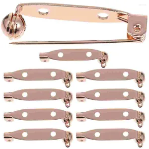 Broches 10 pcs broche de sécurité Broche Base Brass DIY ACCESSOIRES COPPER