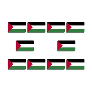 Broches 10 Uds. Broche con forma de bandera de Palestina alfileres de solapa Vintage para mujer camisa bolso accesorio insignia acrílica baratijas patrióticas