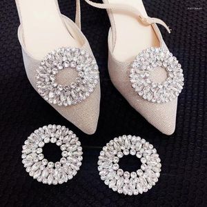 Broches 1PC pince à chaussures chaussures de mariage cristal femmes mariée décoration strass brillant décoratif Clips métal boucle accessoire